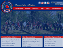 Tablet Screenshot of pawneenation.org